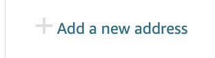 Amazon Add a new address link
