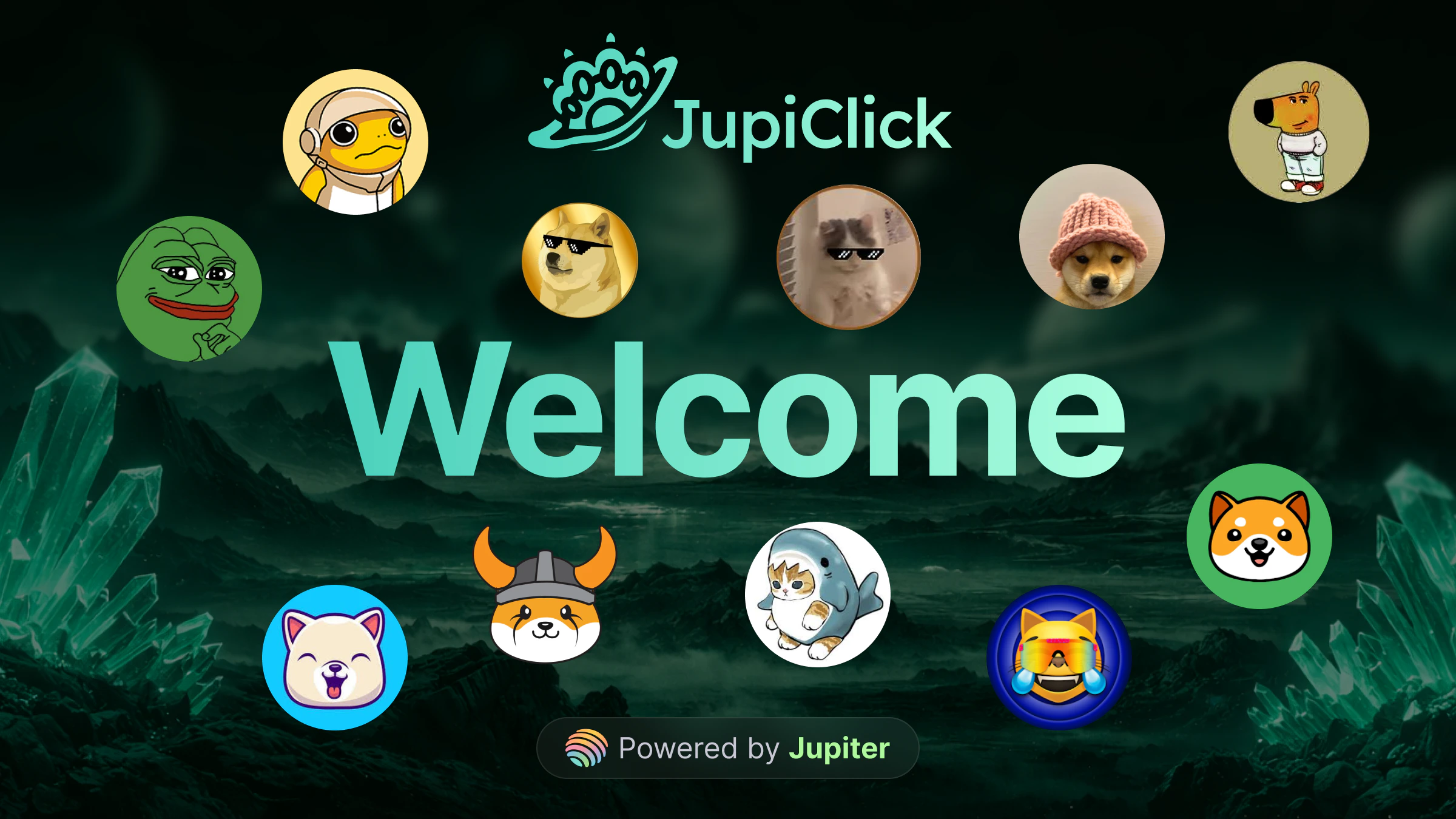 JupiClick Telegram bot welcome message