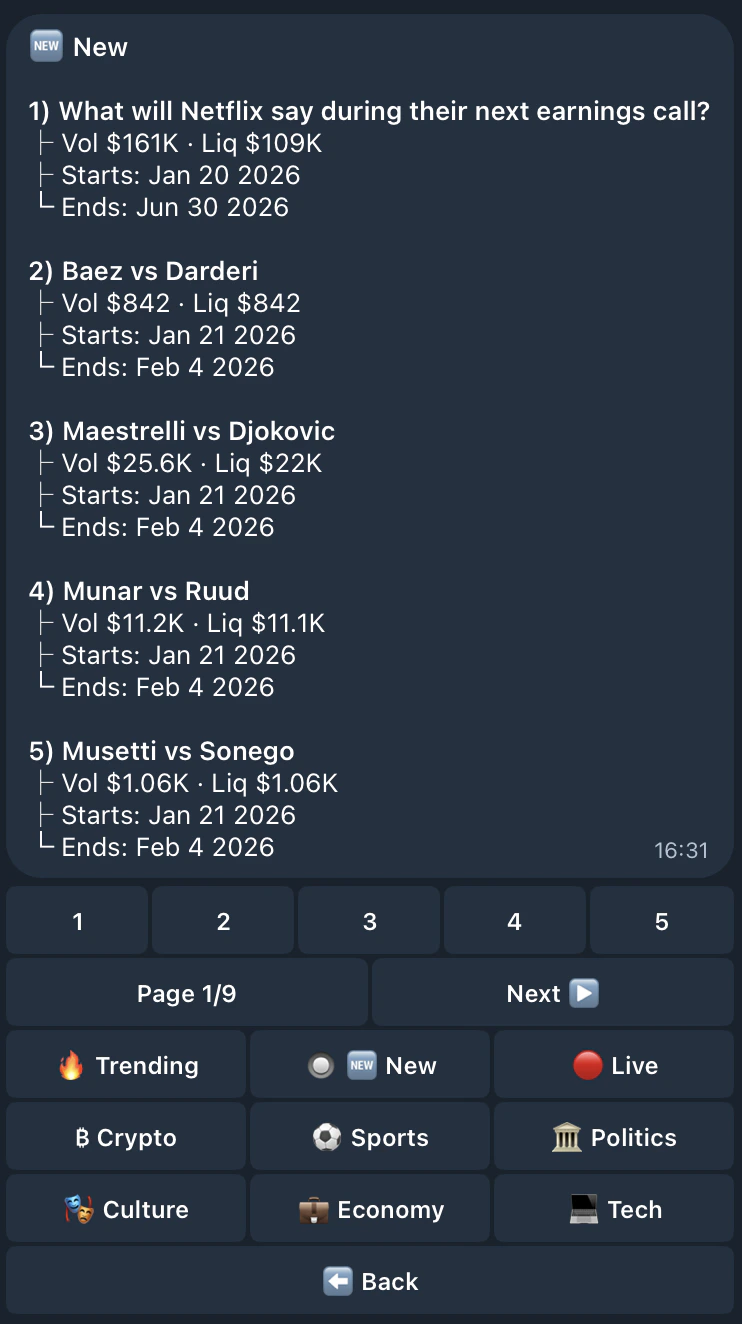Browse events by category