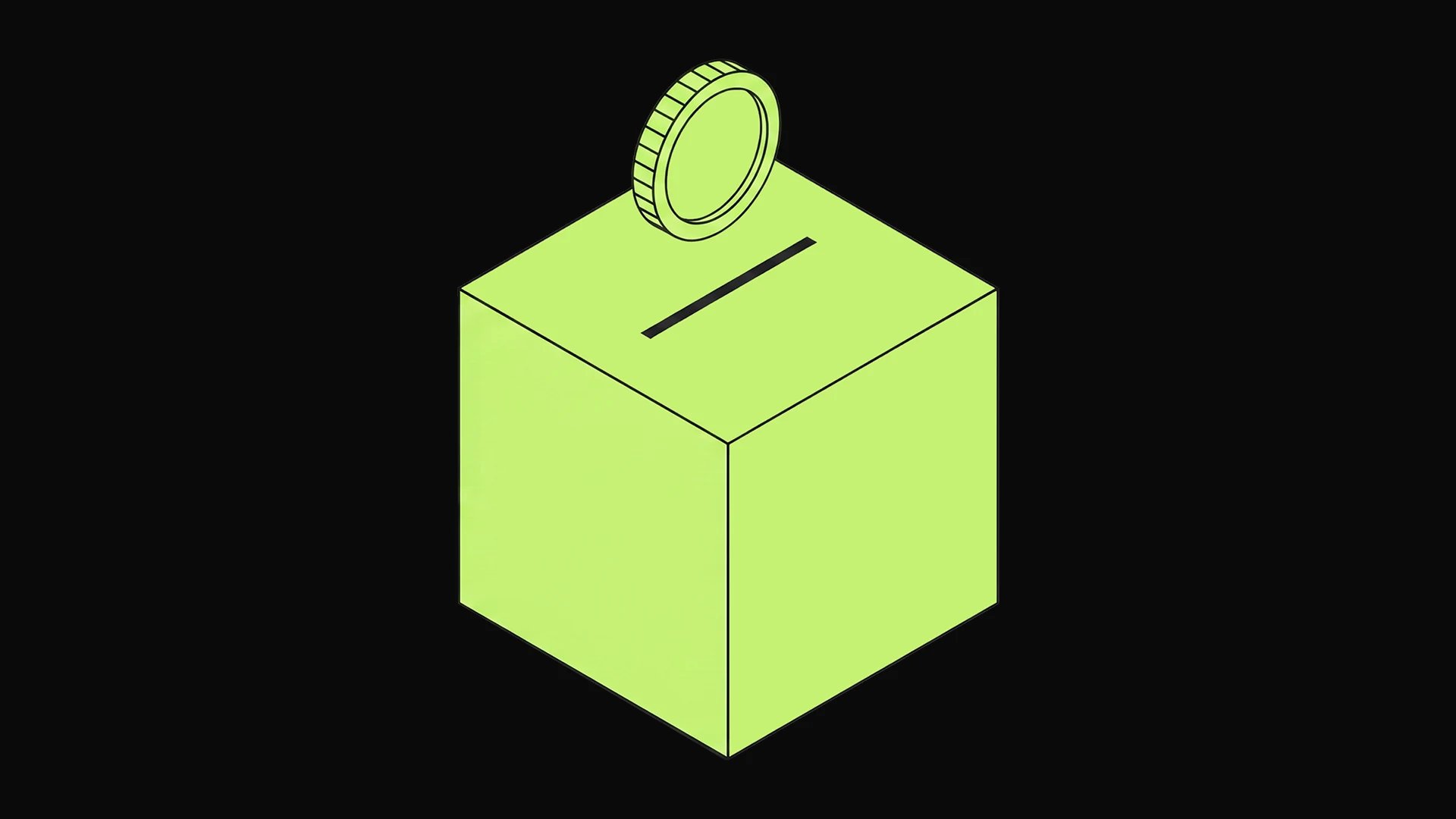 A ballot box with a coin dropping into its slot, the cover of this guide