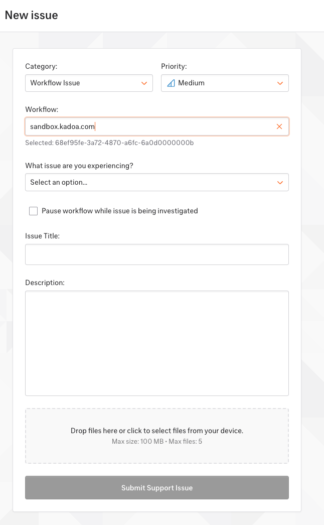 New Issue Form
