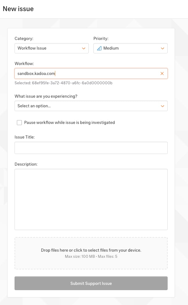 New Issue Form