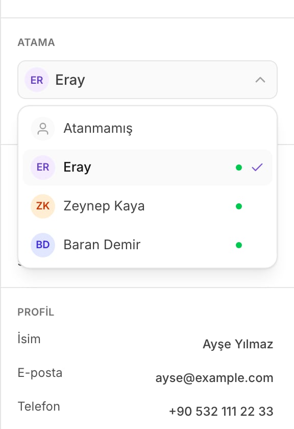 Atama menüsü