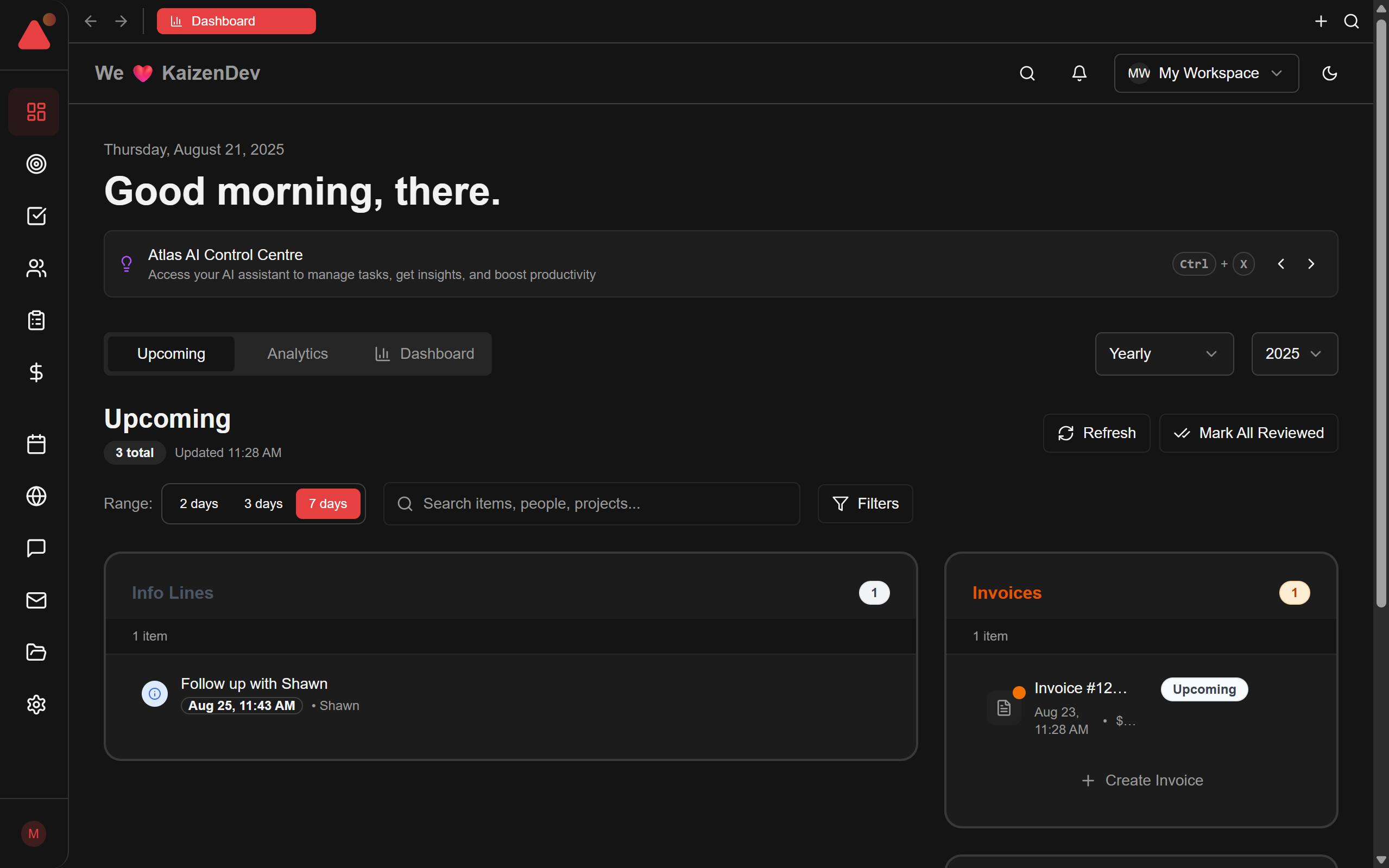 Customizable Dashboards - Mint Starter Kit