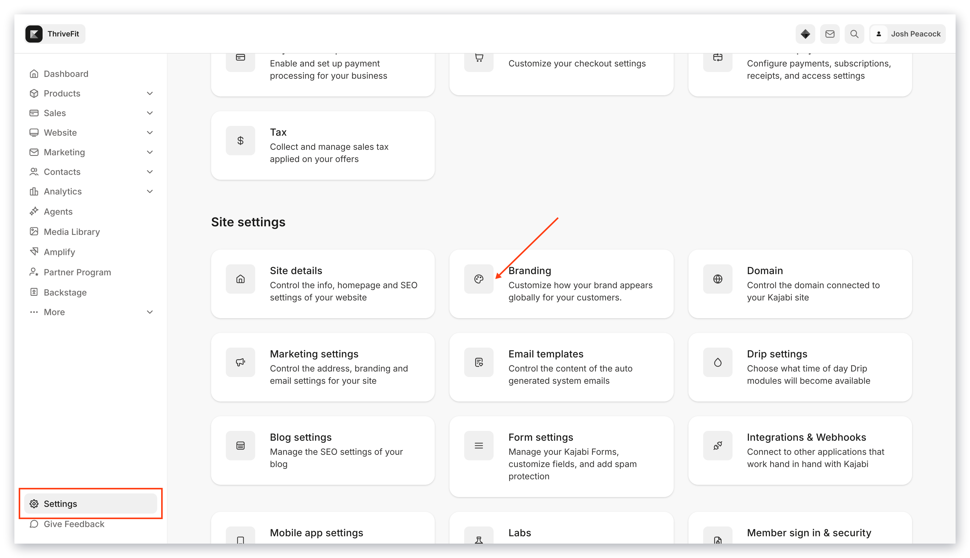 Configuración de marca