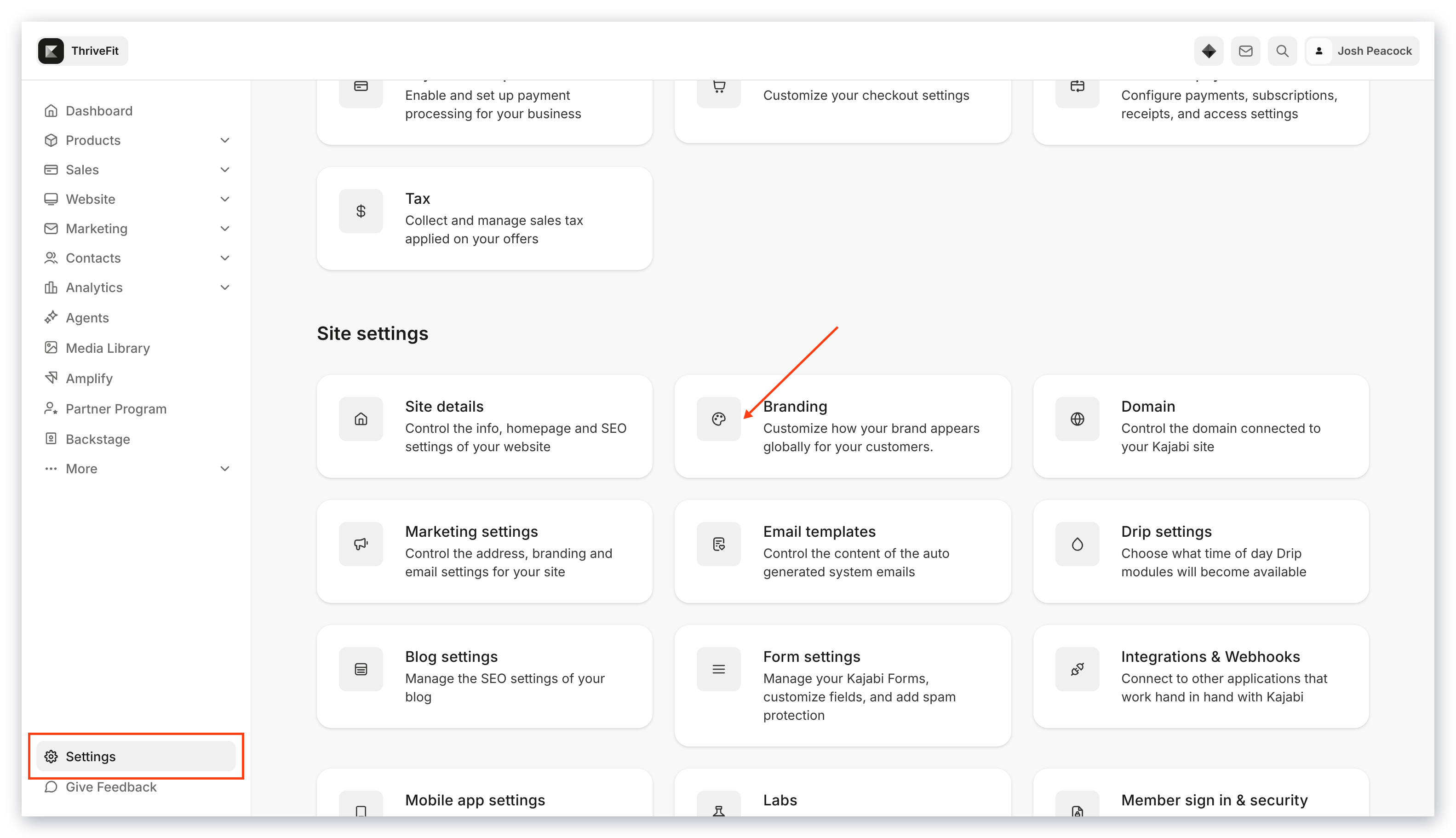 Configuración de marca