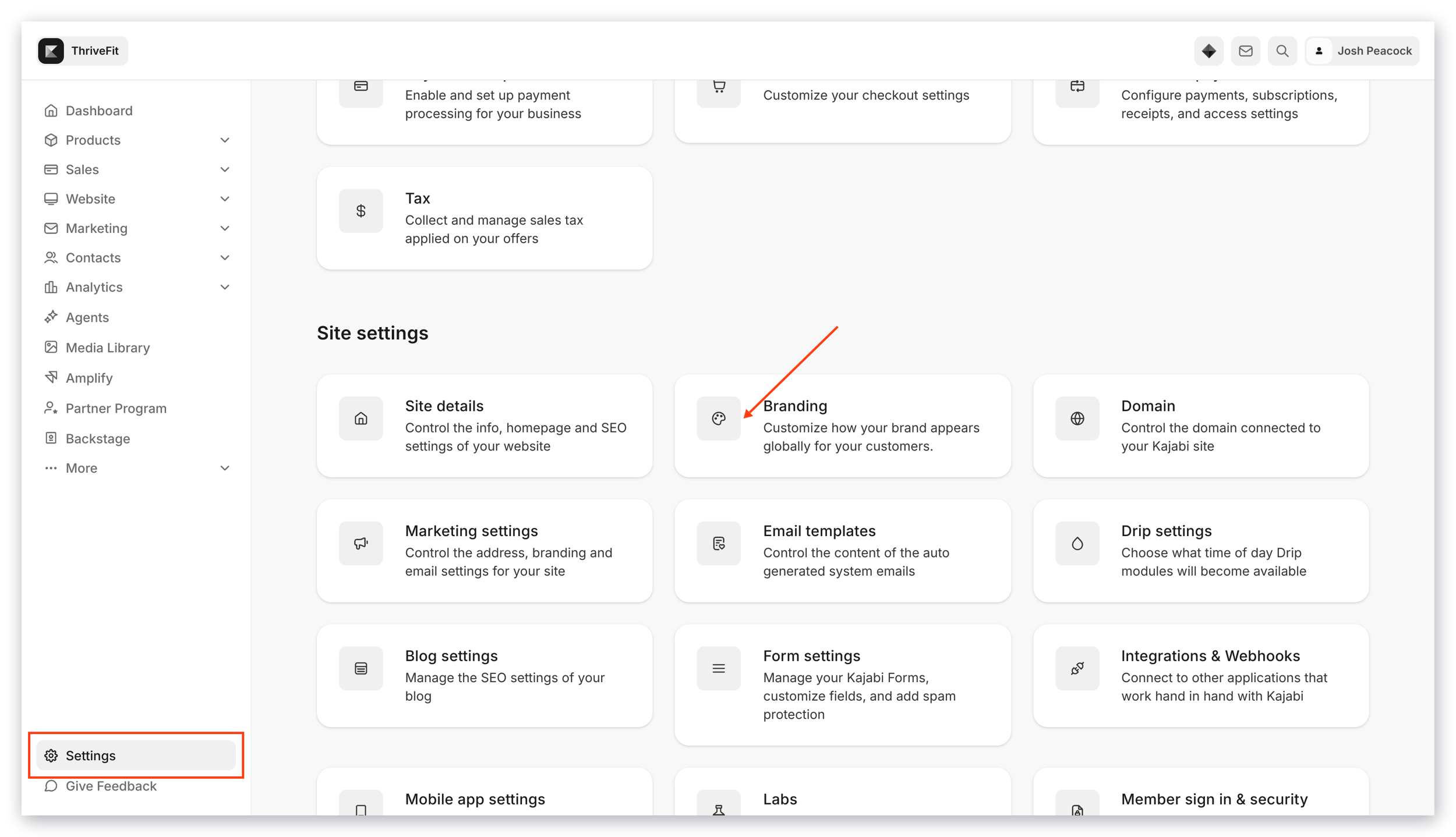 Branding Settings