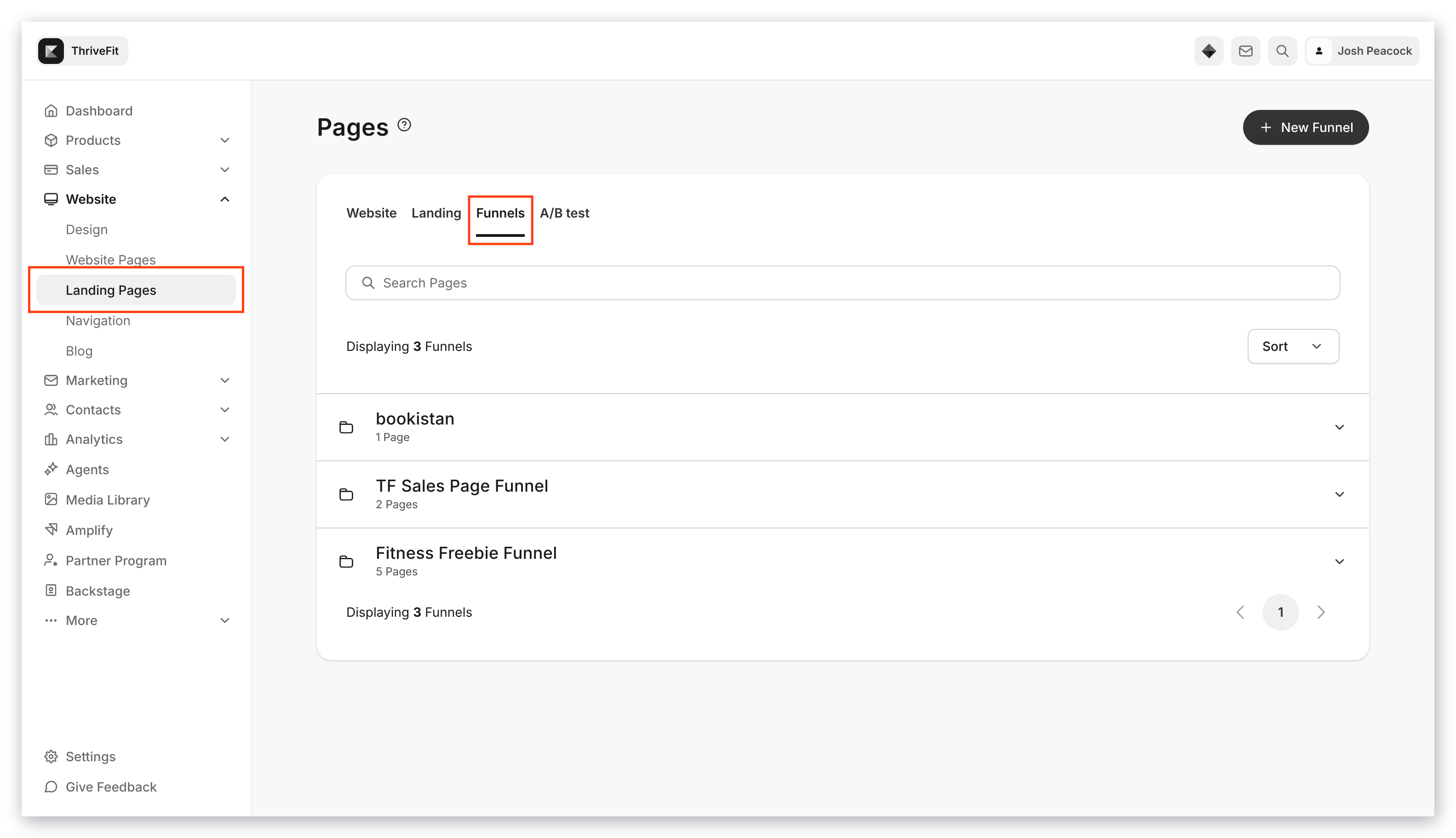 Funnel Pages