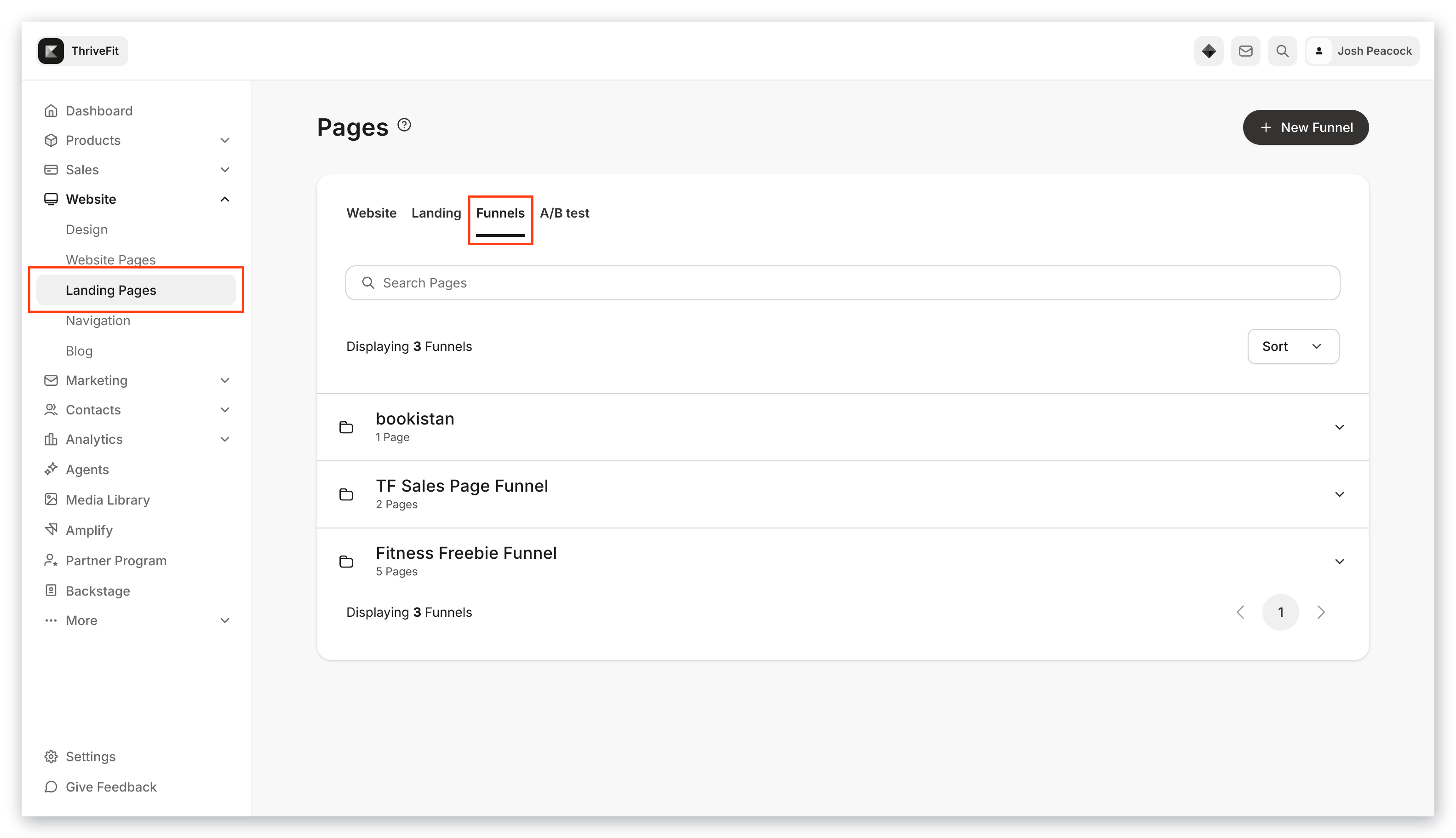 Funnel Pages