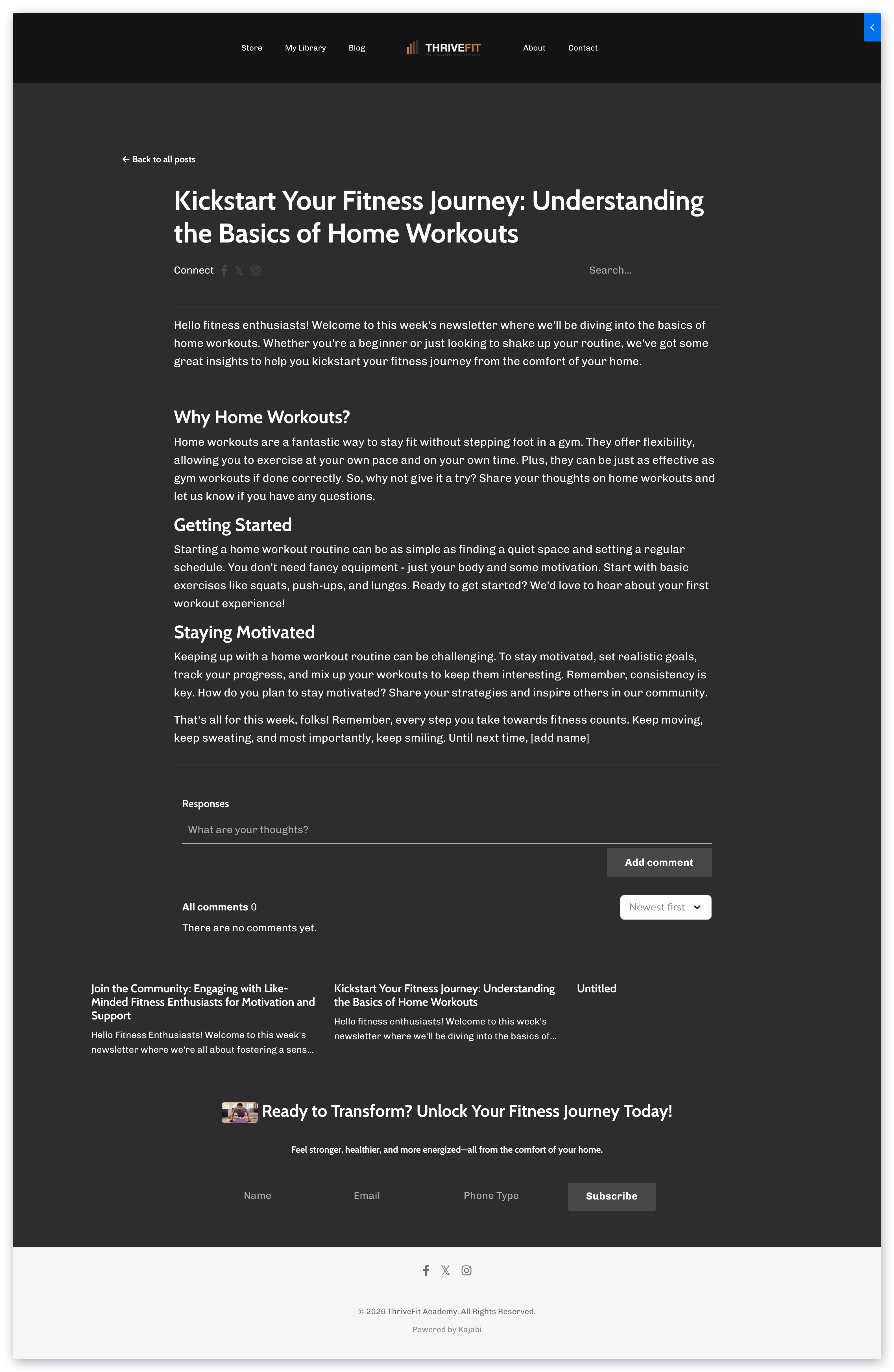 Newsletter posts
