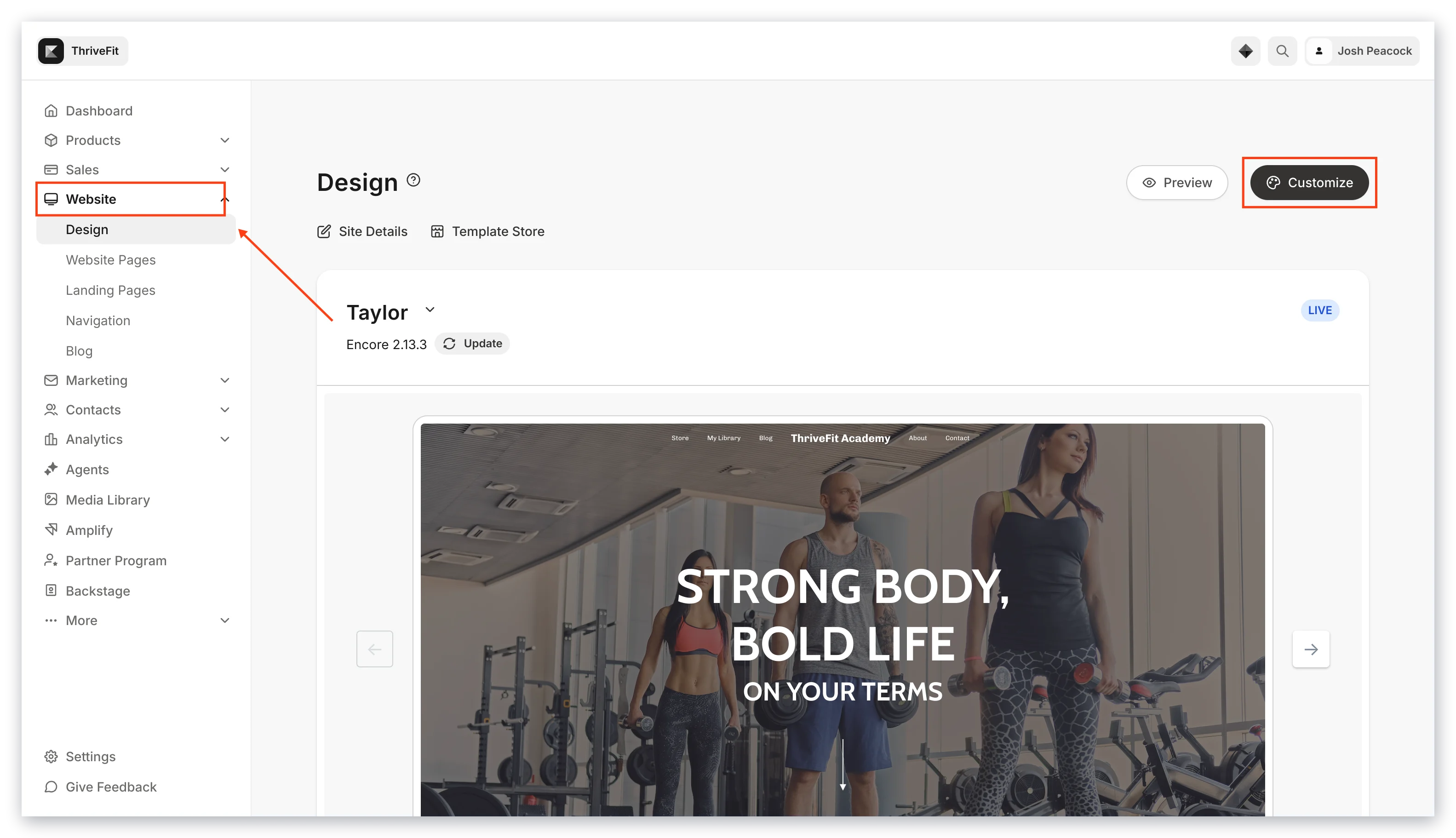 Customize Design