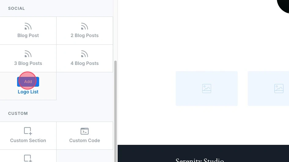 How to Add a Social Section to Your Kajabi Landing Page - Step 6.png