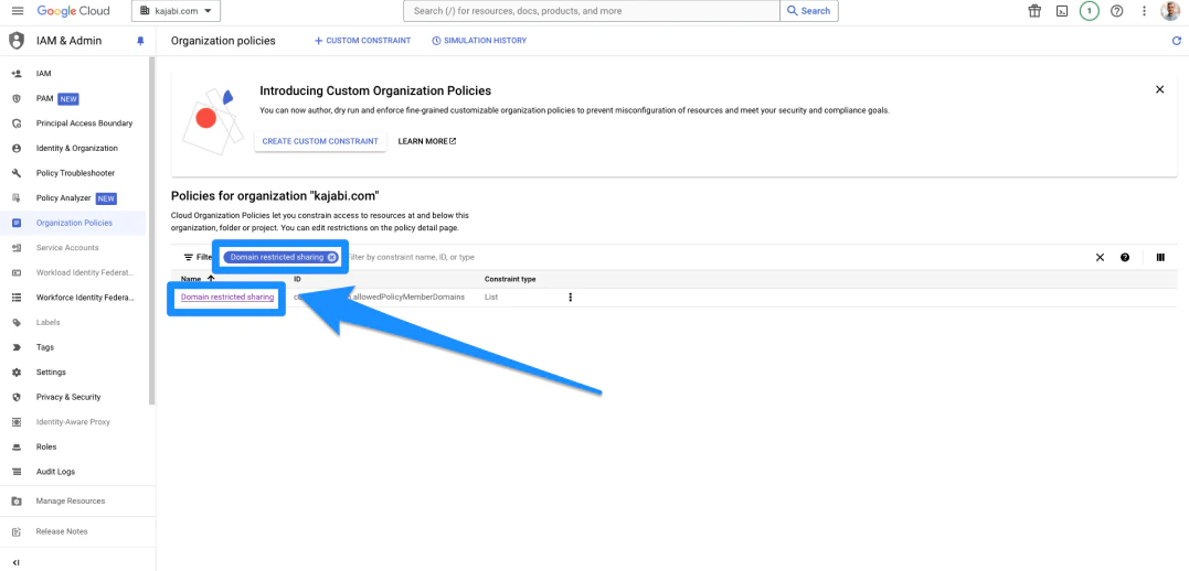 Domain Restricted Sharing