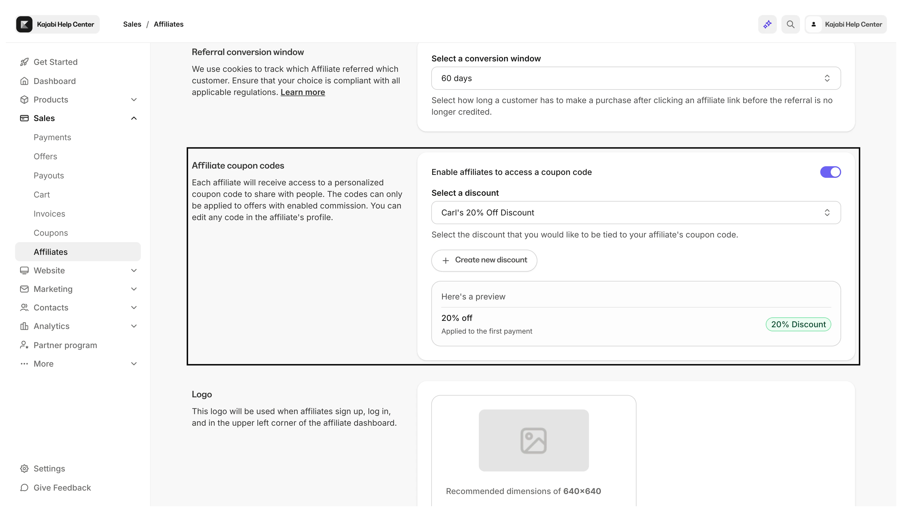 Affiliate Coupon Codes