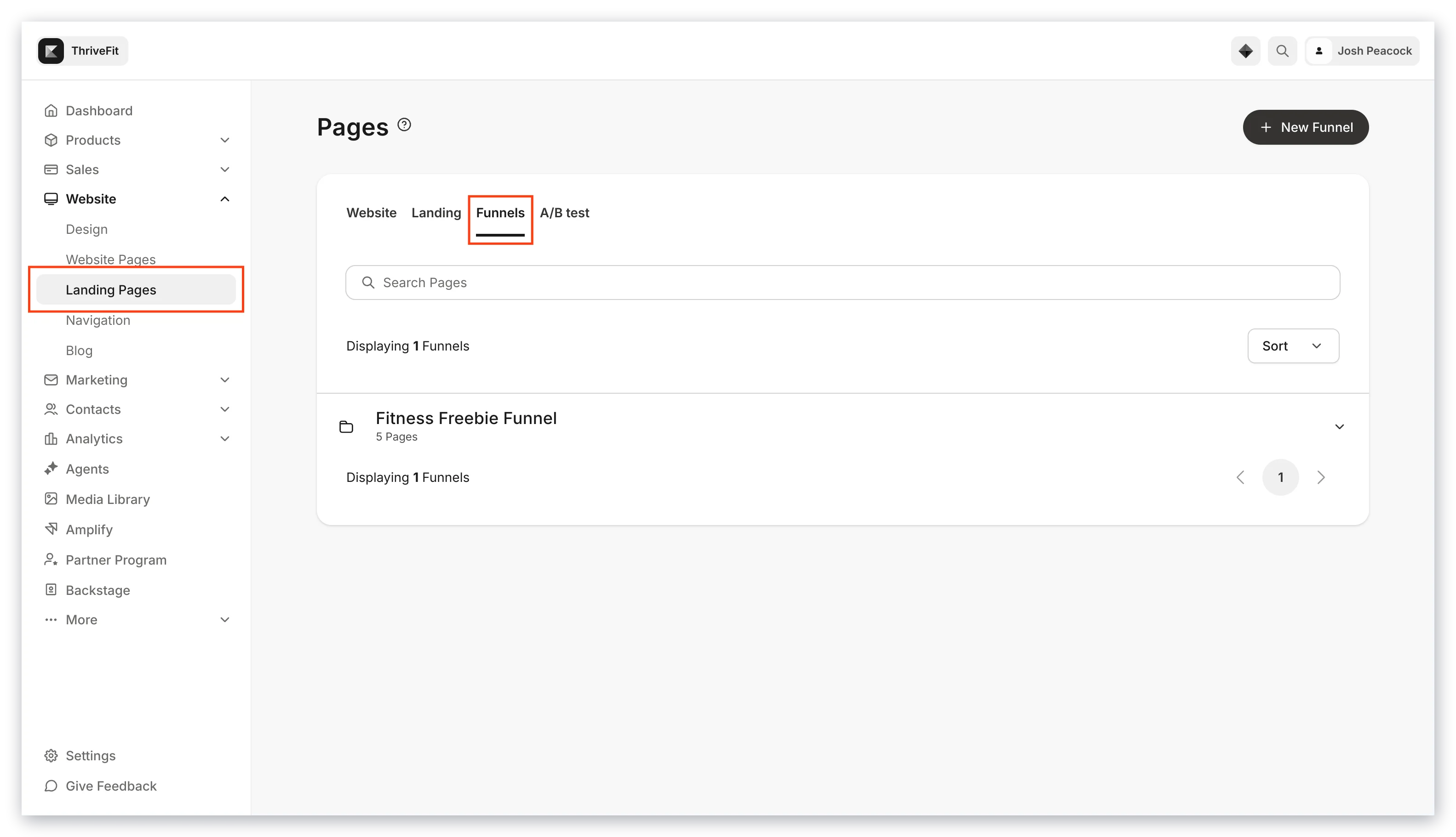 Funnel Pages