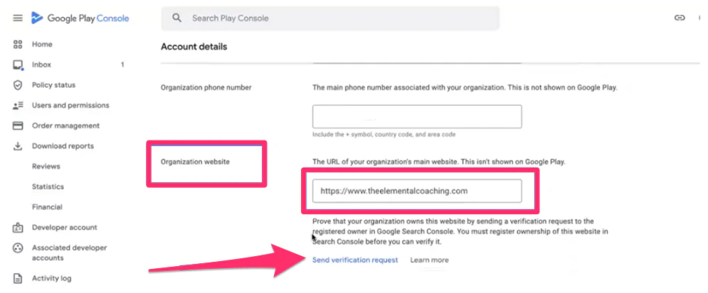 Send Verification Request