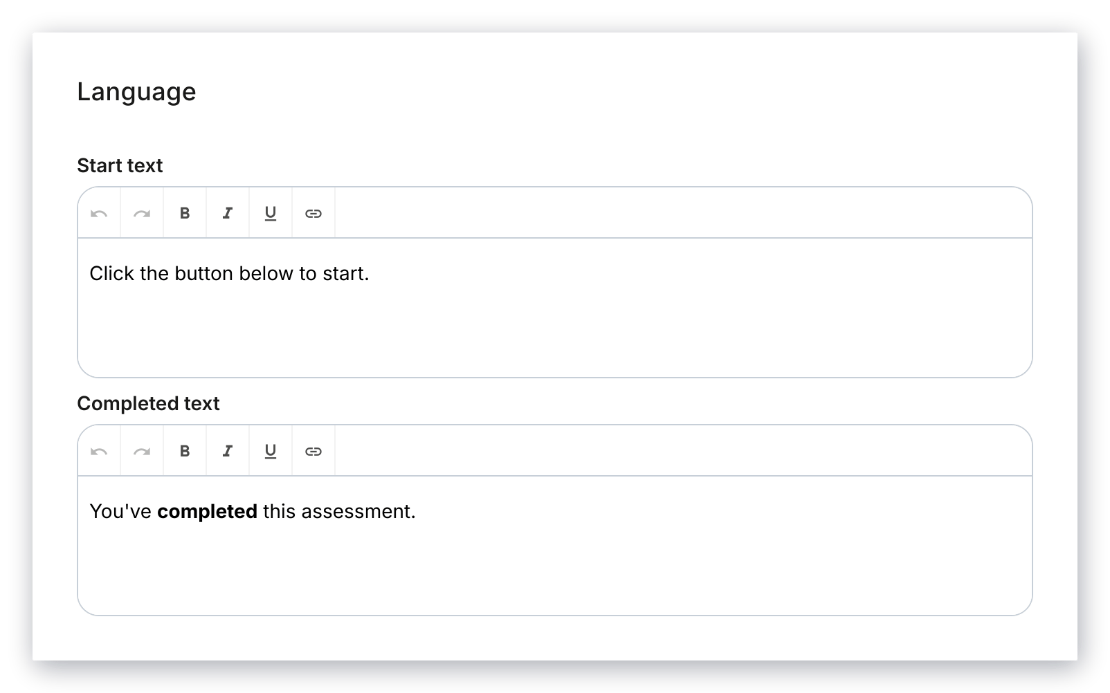 Assessment Language