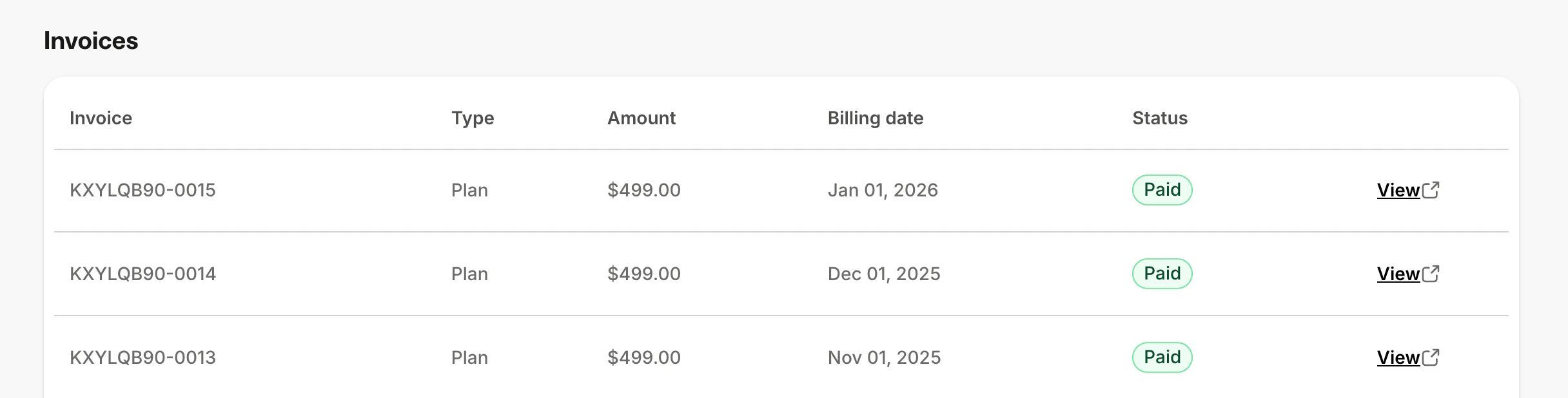 You can view your invoices on the billing tab in Kajabi
