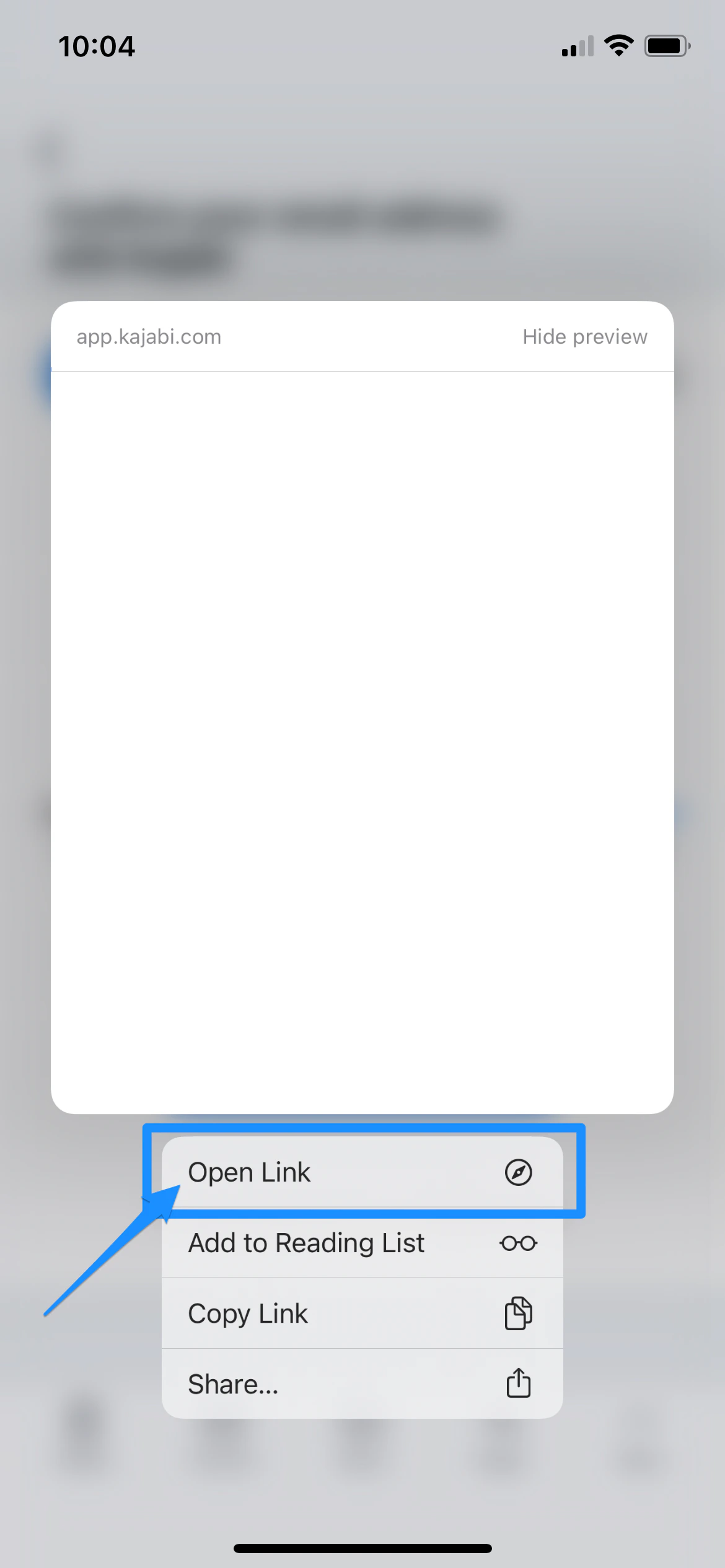 Browser confirmation