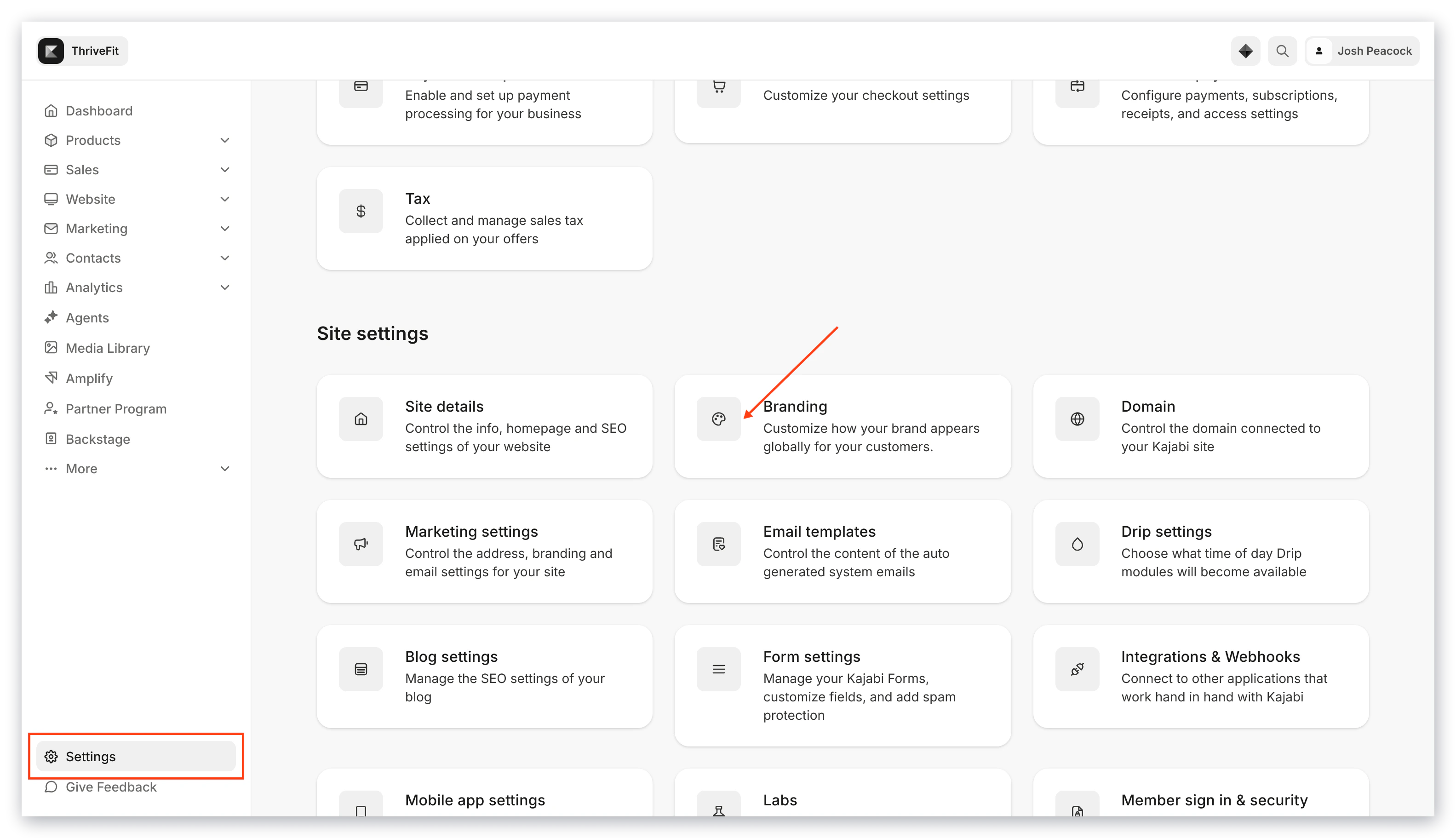 Branding Settings