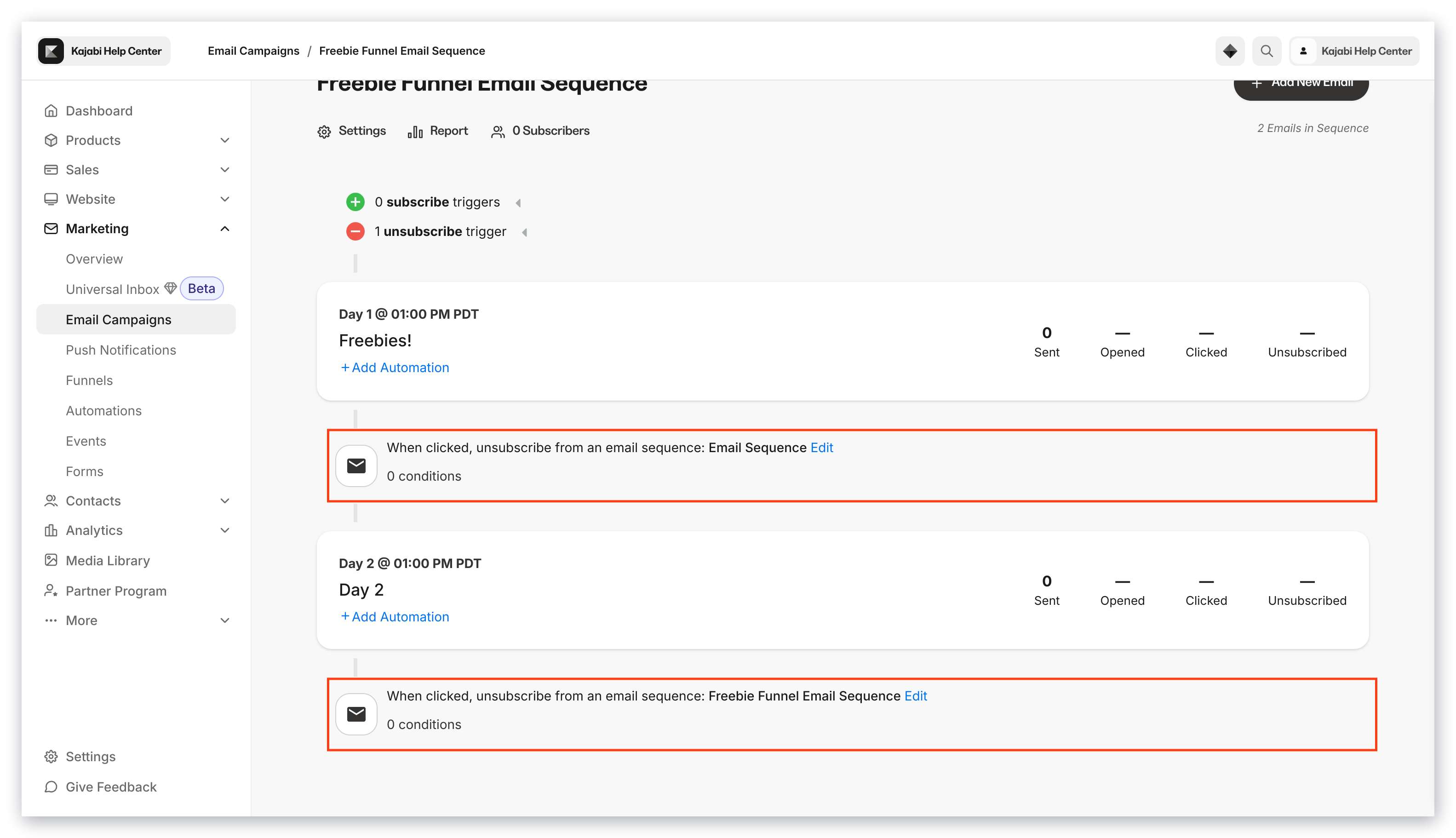 Add Automation to All Emails
