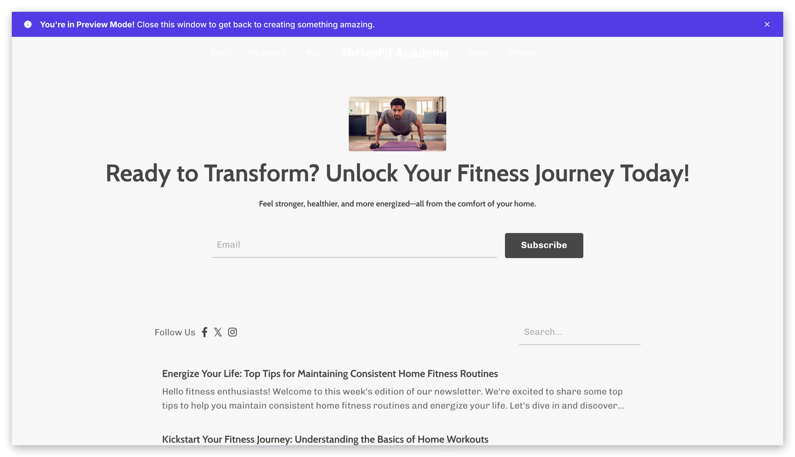 Encore newsletter customization