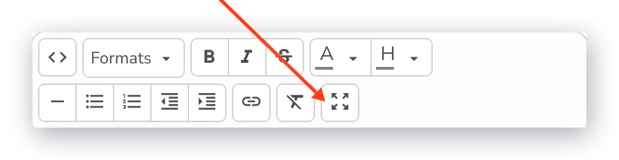 Maximize text editor