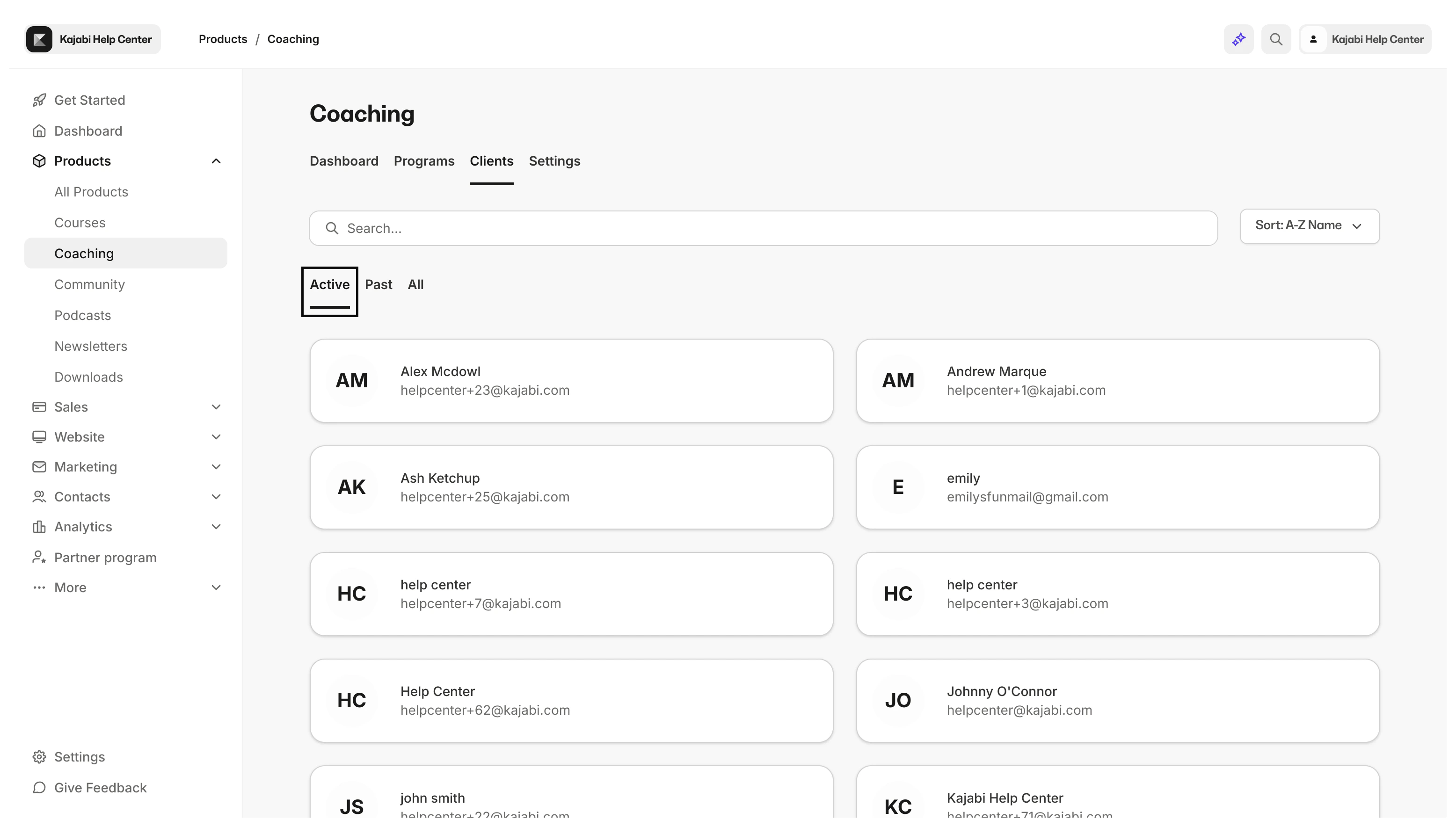 Active Client Status
