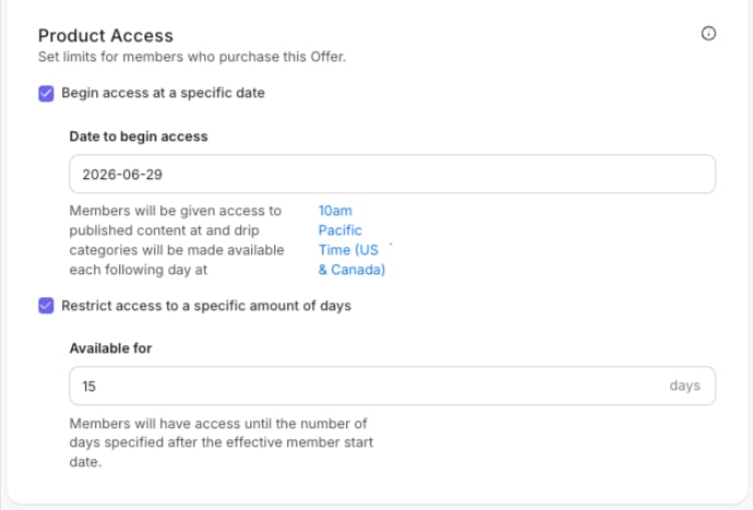Product Access Product Access