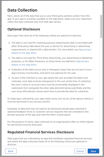 Data Collection page