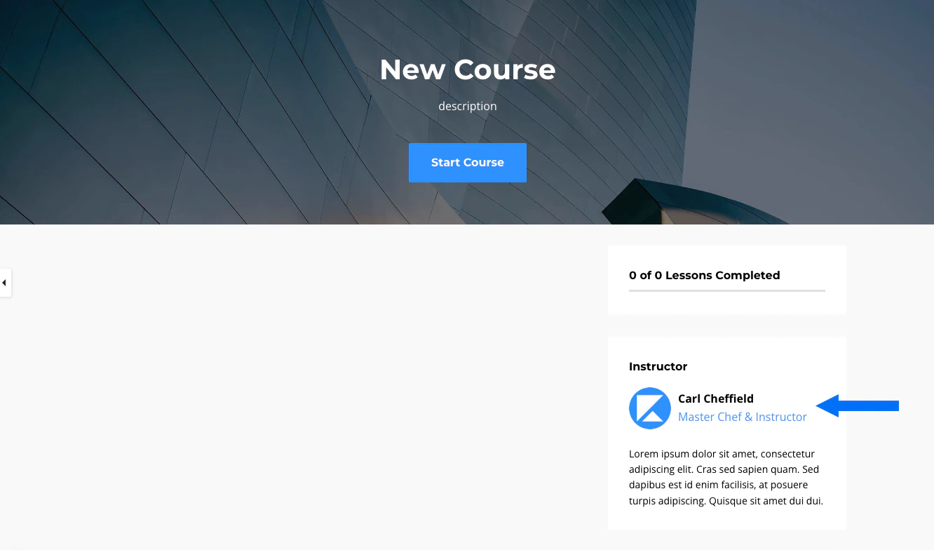 Imported Instructor Info