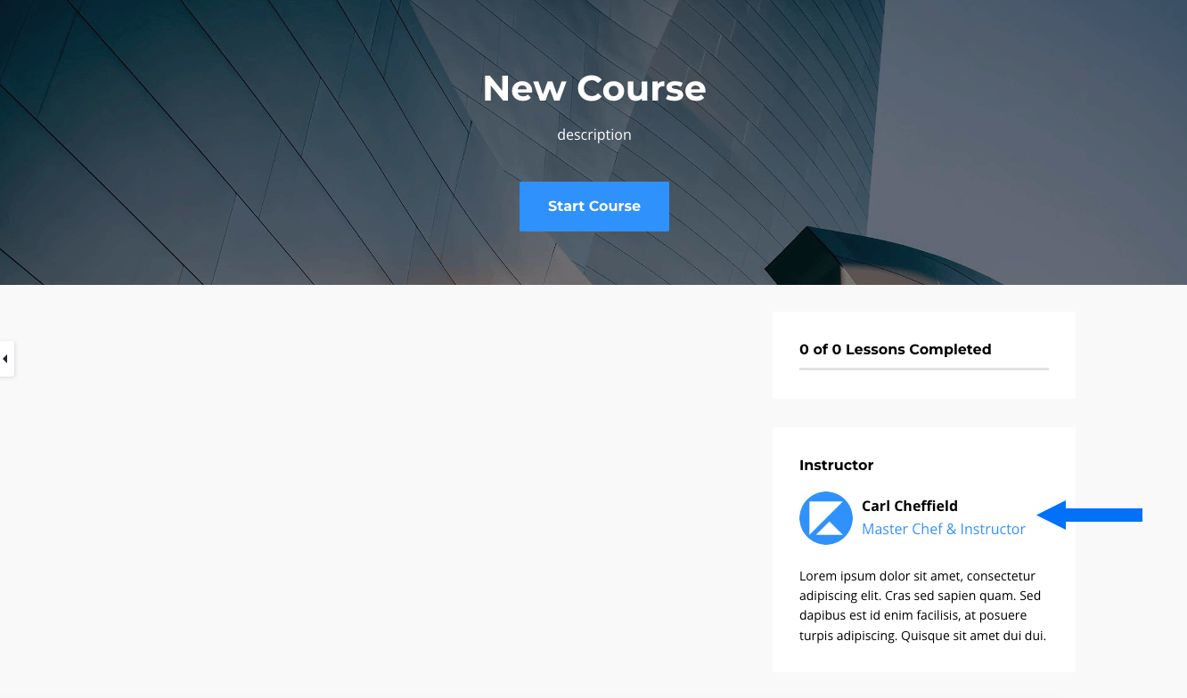 Imported Instructor Info