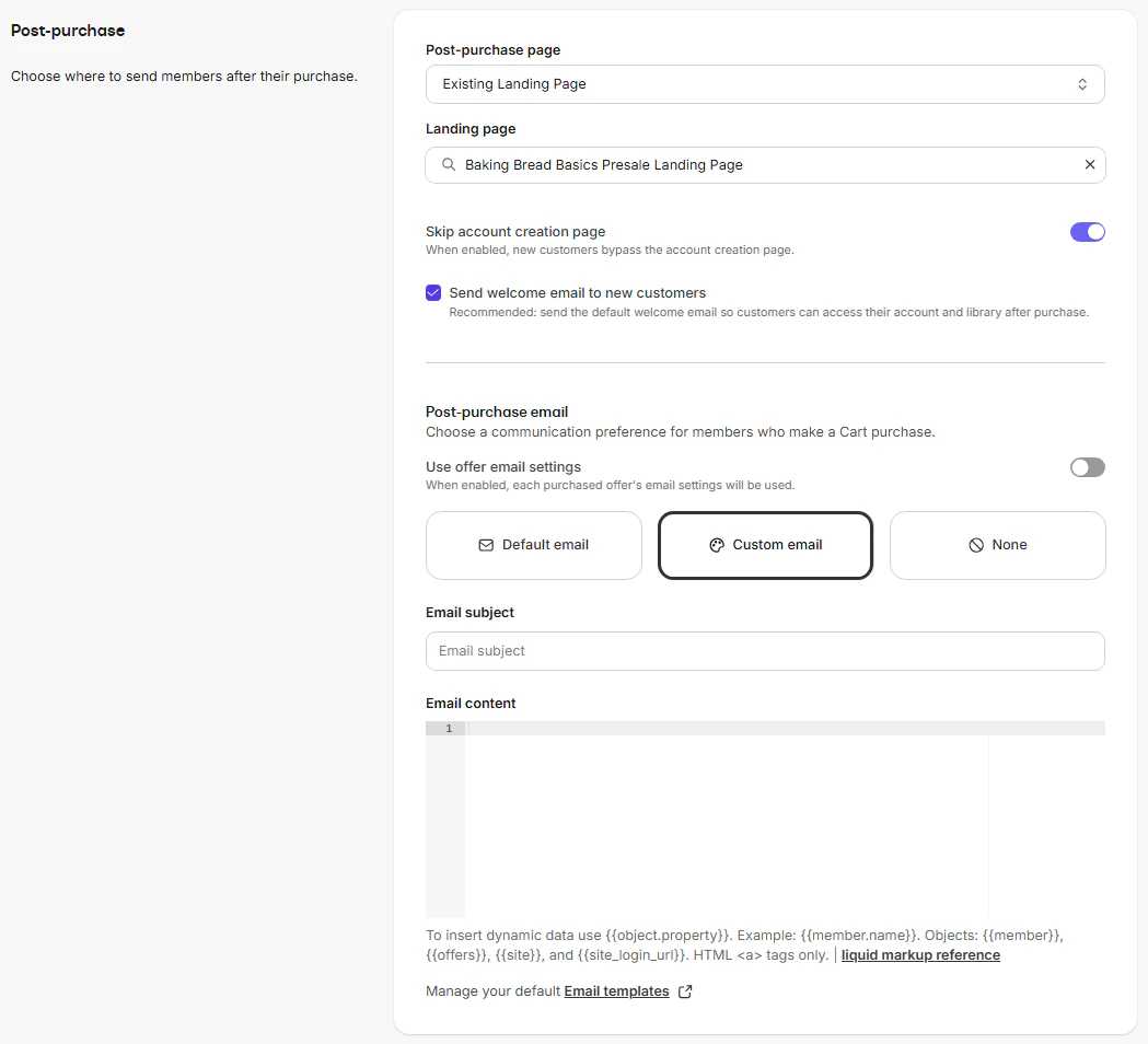 Product grid with Cart buttons