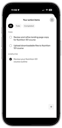 Cofounder Action Items