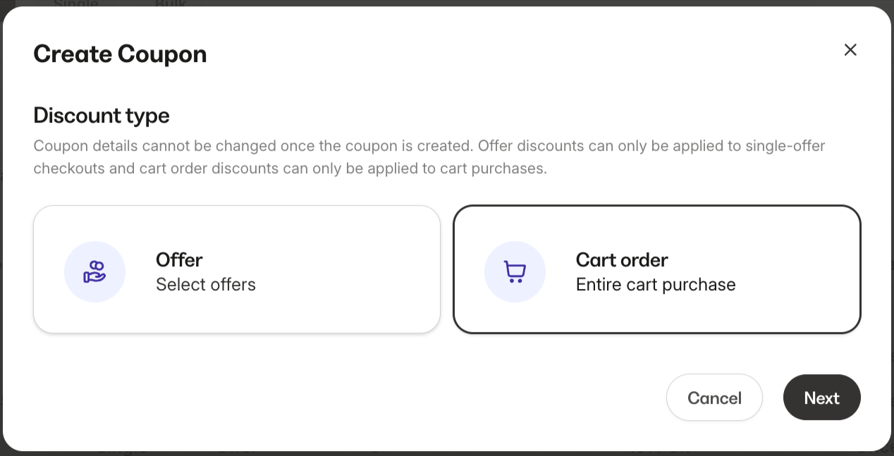 Entire Cart Order Entire Cart Order
