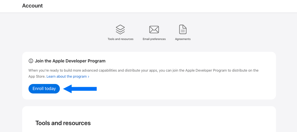 Account Developer Ios Create an Apple Developer account and join the Apple Developer Program ...