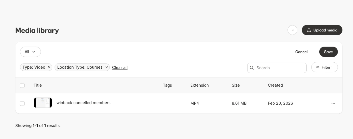 Media Library Saved Views 1