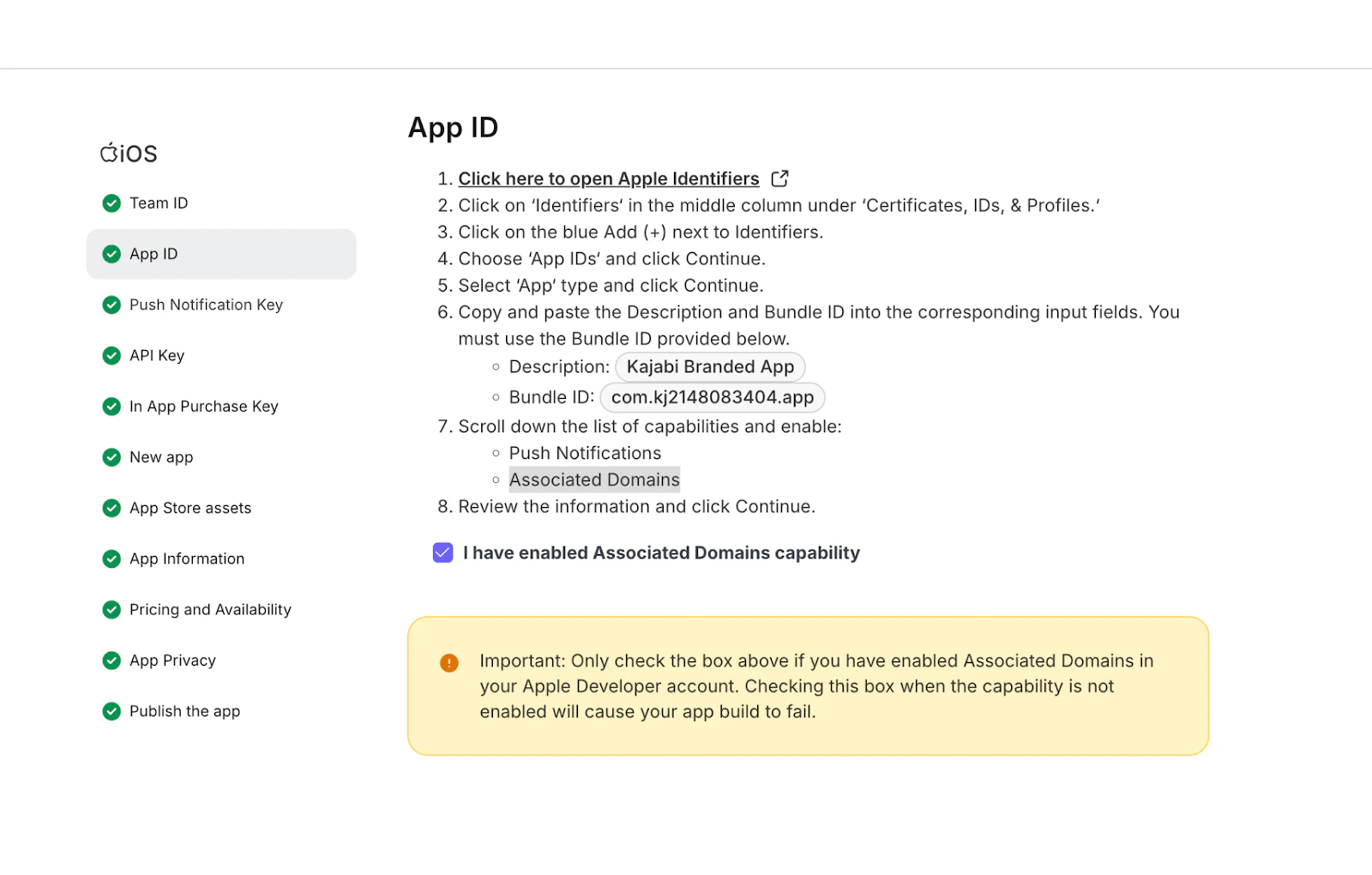 Revisit Apple settings