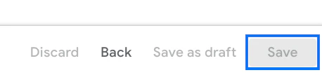 Save button