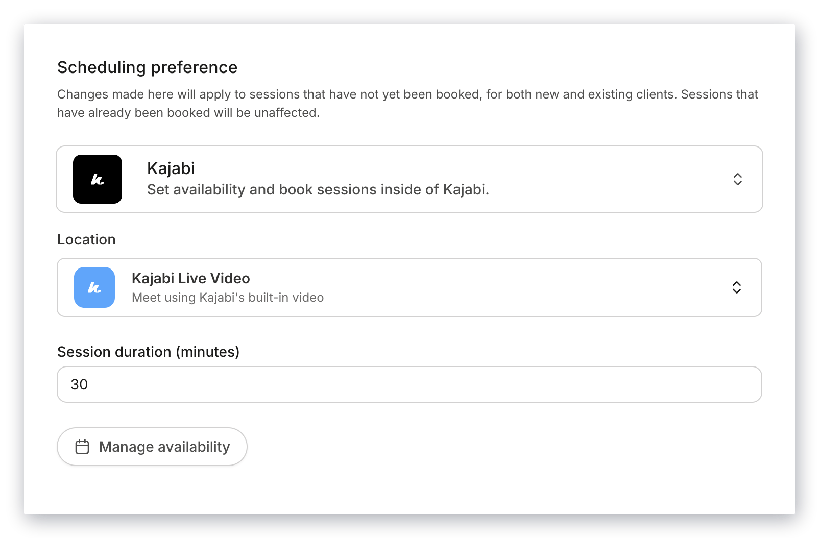 Override Program Scheduling Preferences