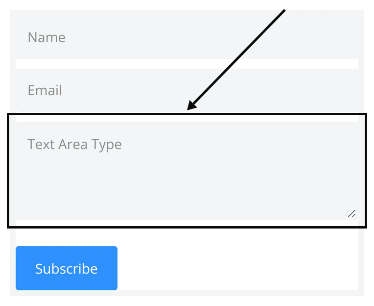 Text area form field