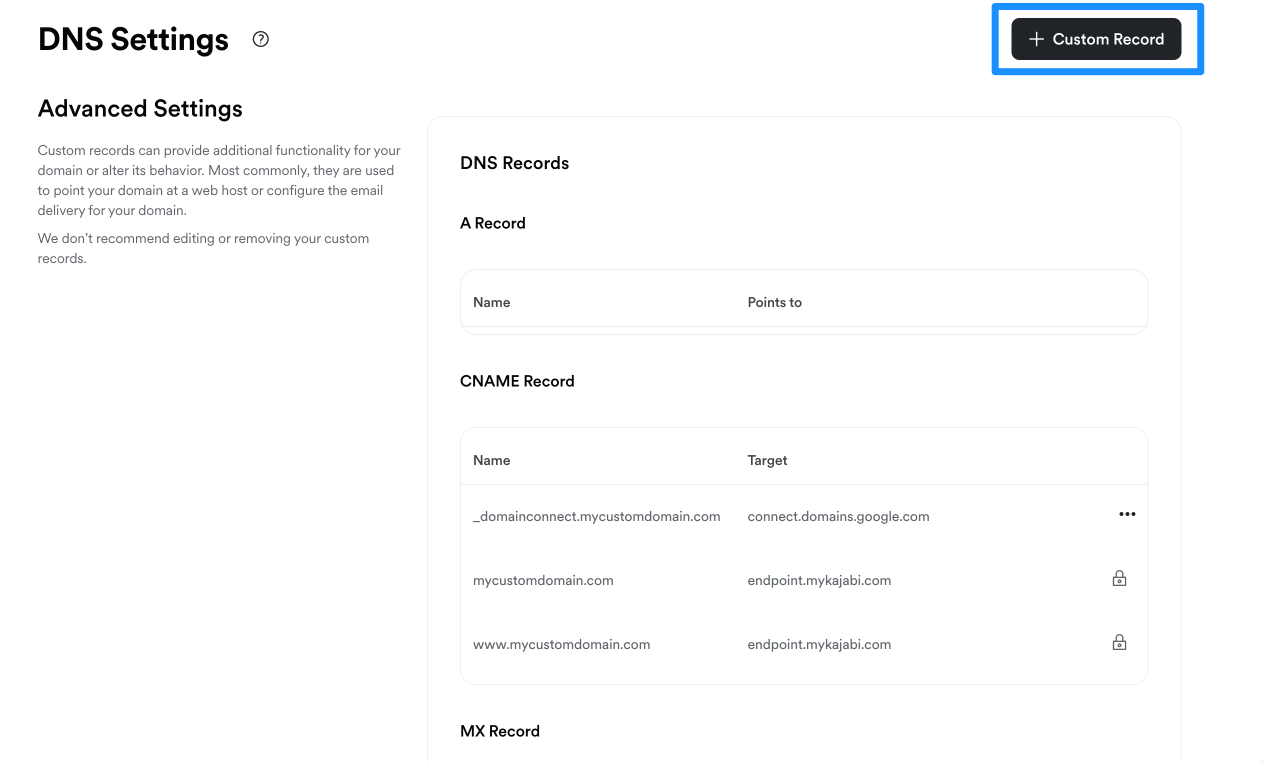 DNS Settings