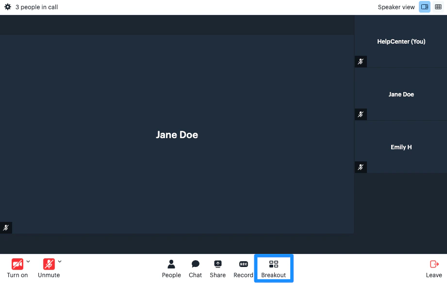 Create Breakout Session