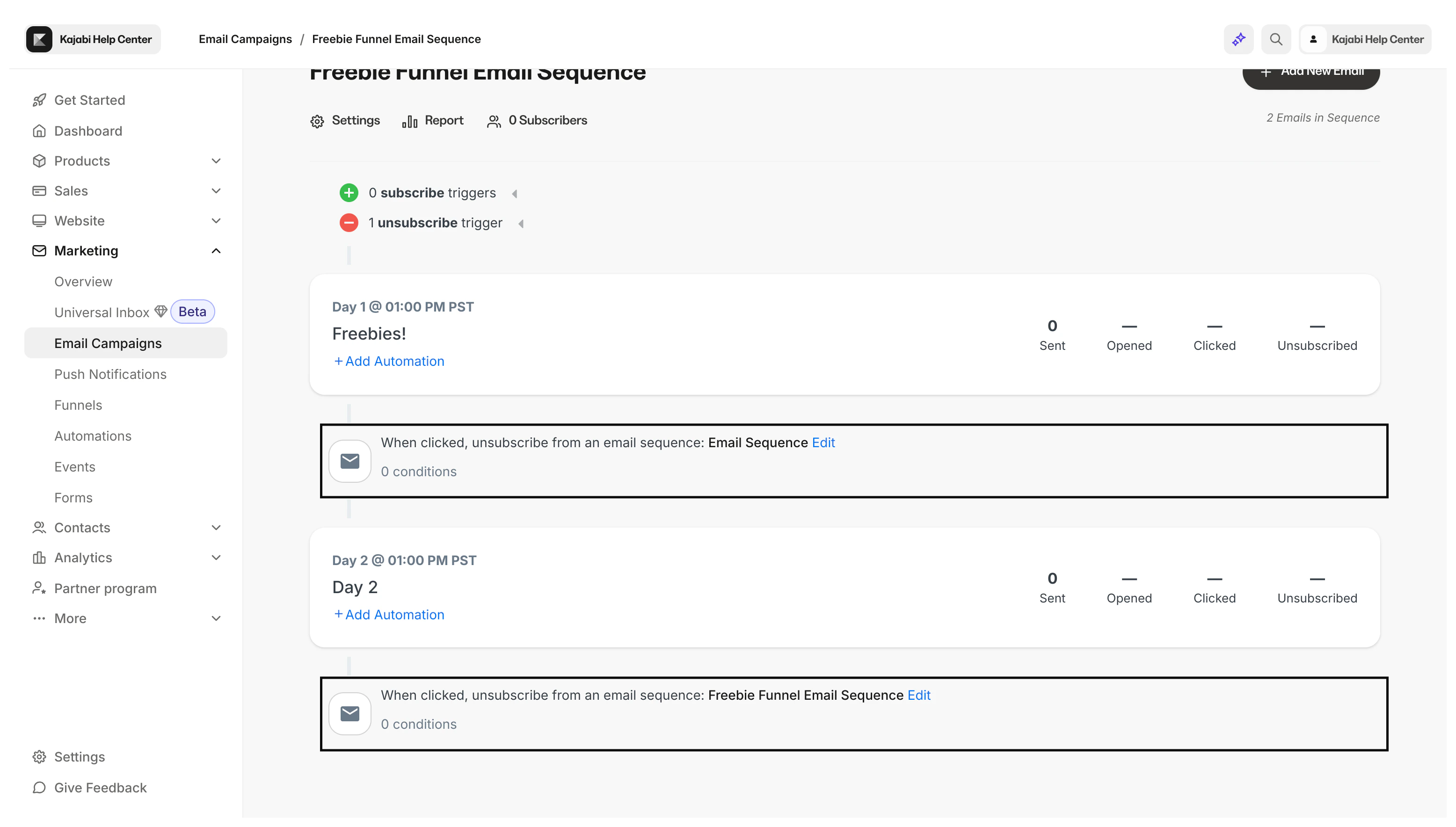 Add Automation to All Emails
