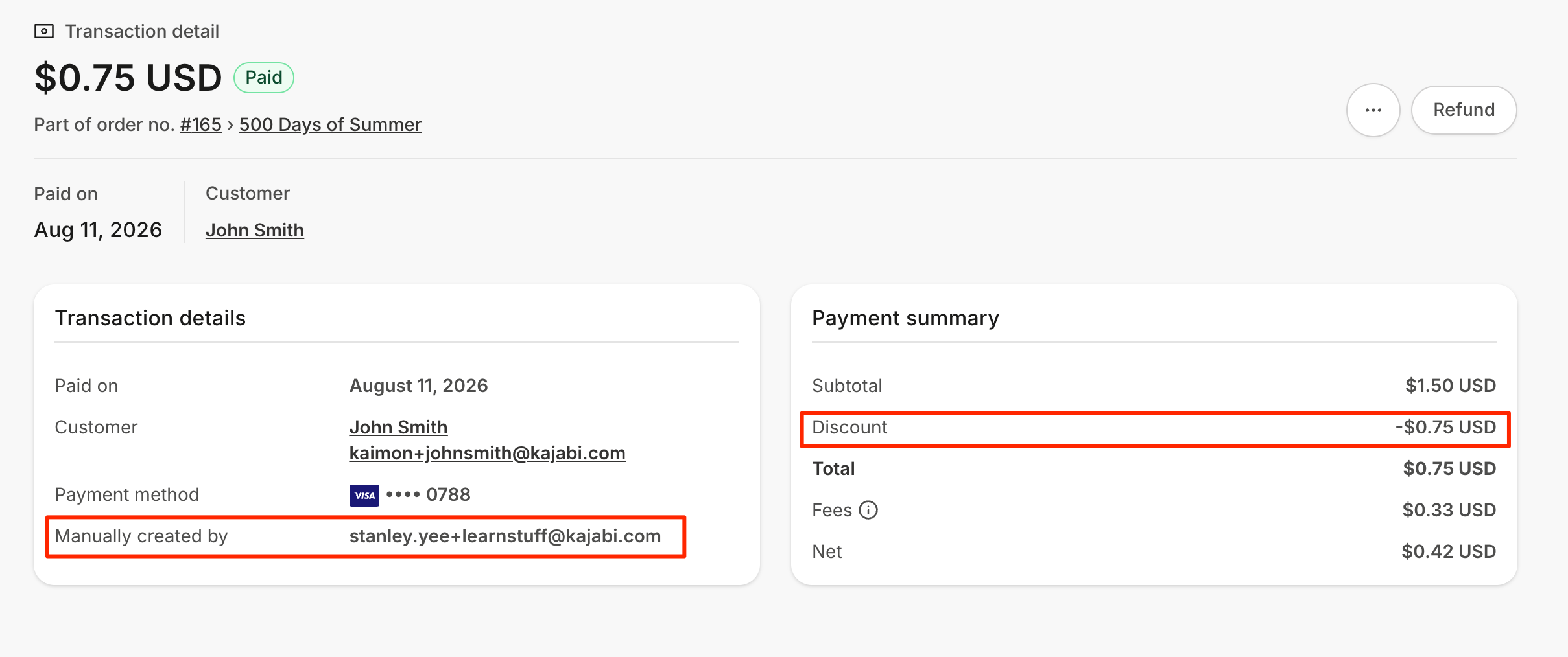 Status And Kajabi Admin Purchases Cha…381591 Transaction 2300862108