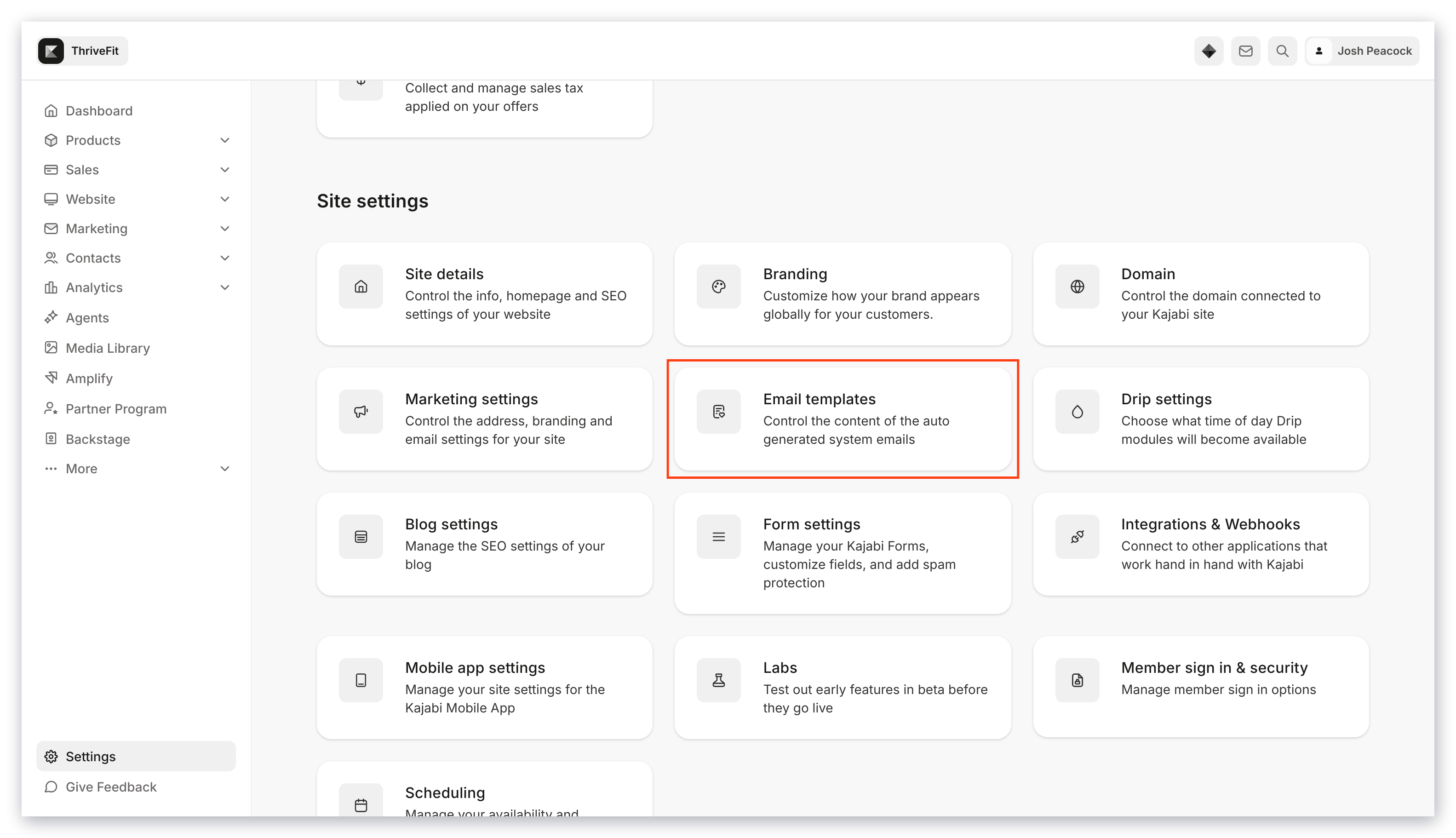 System generated emails