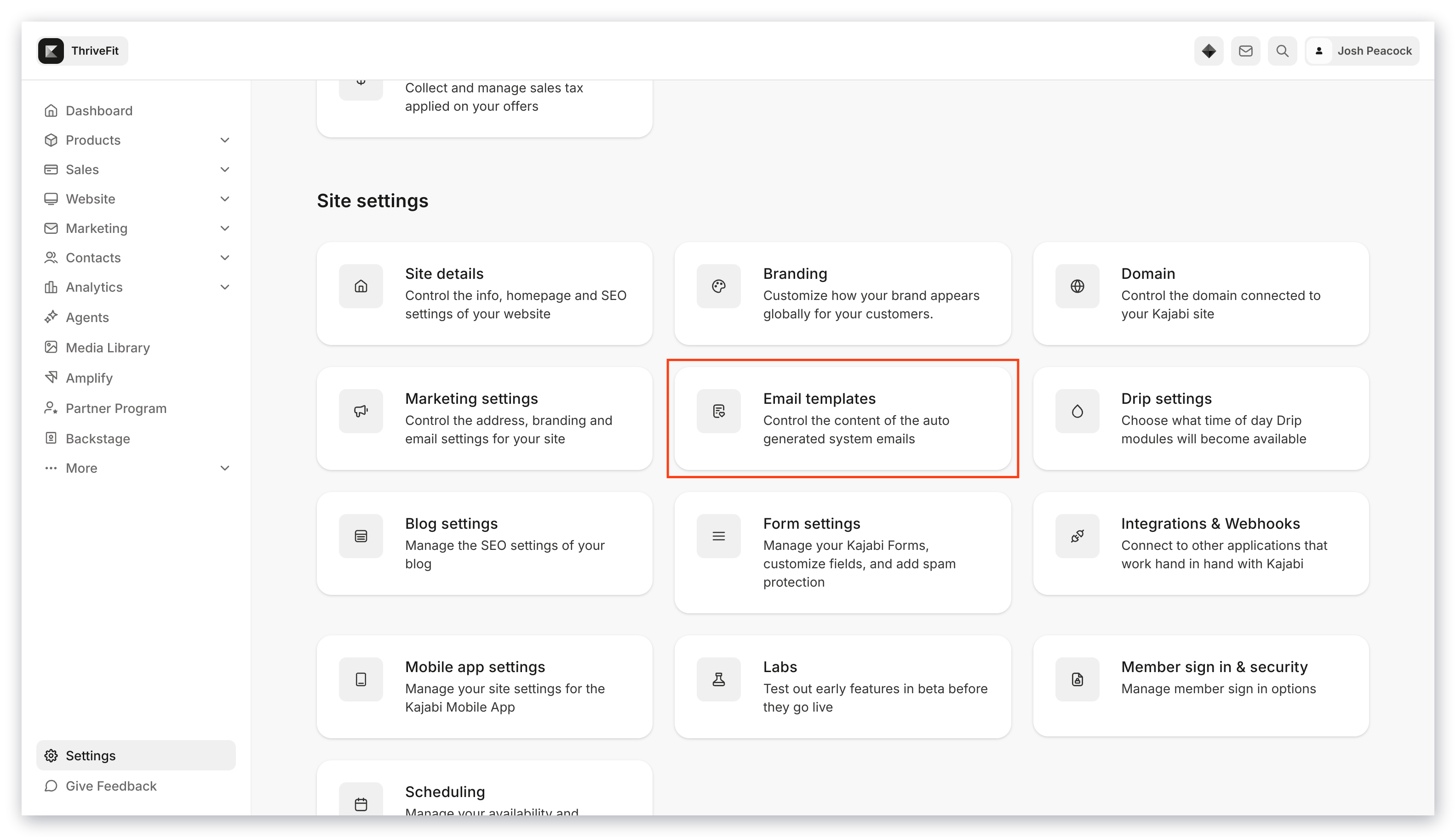 System generated emails