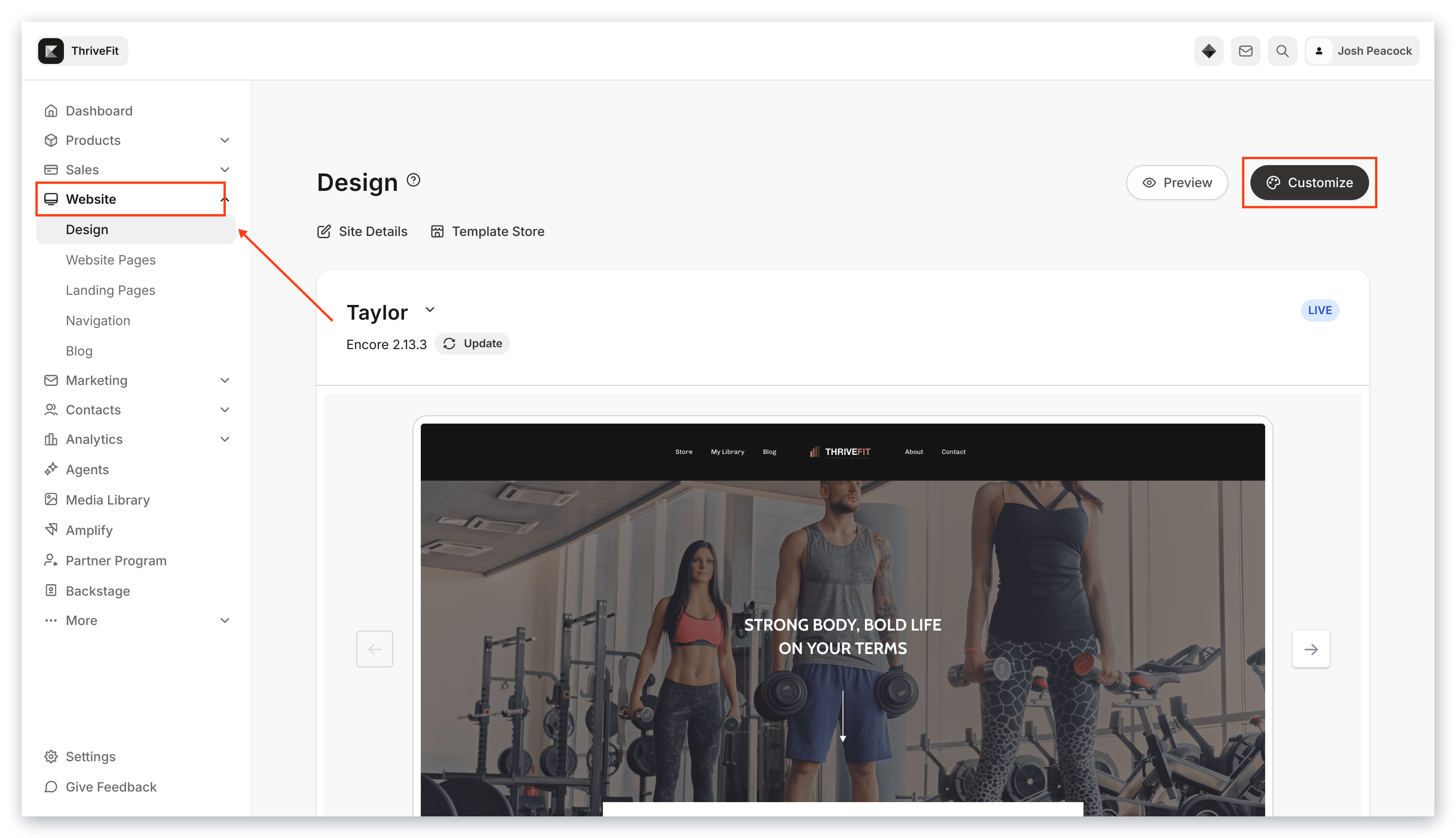 Customize Design