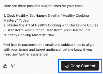 Copy Your Ama Content
