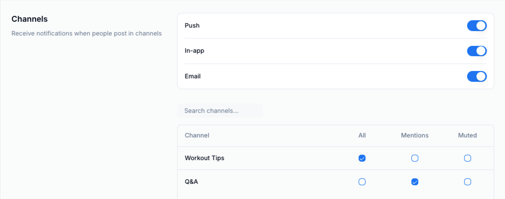 Channel Notifications